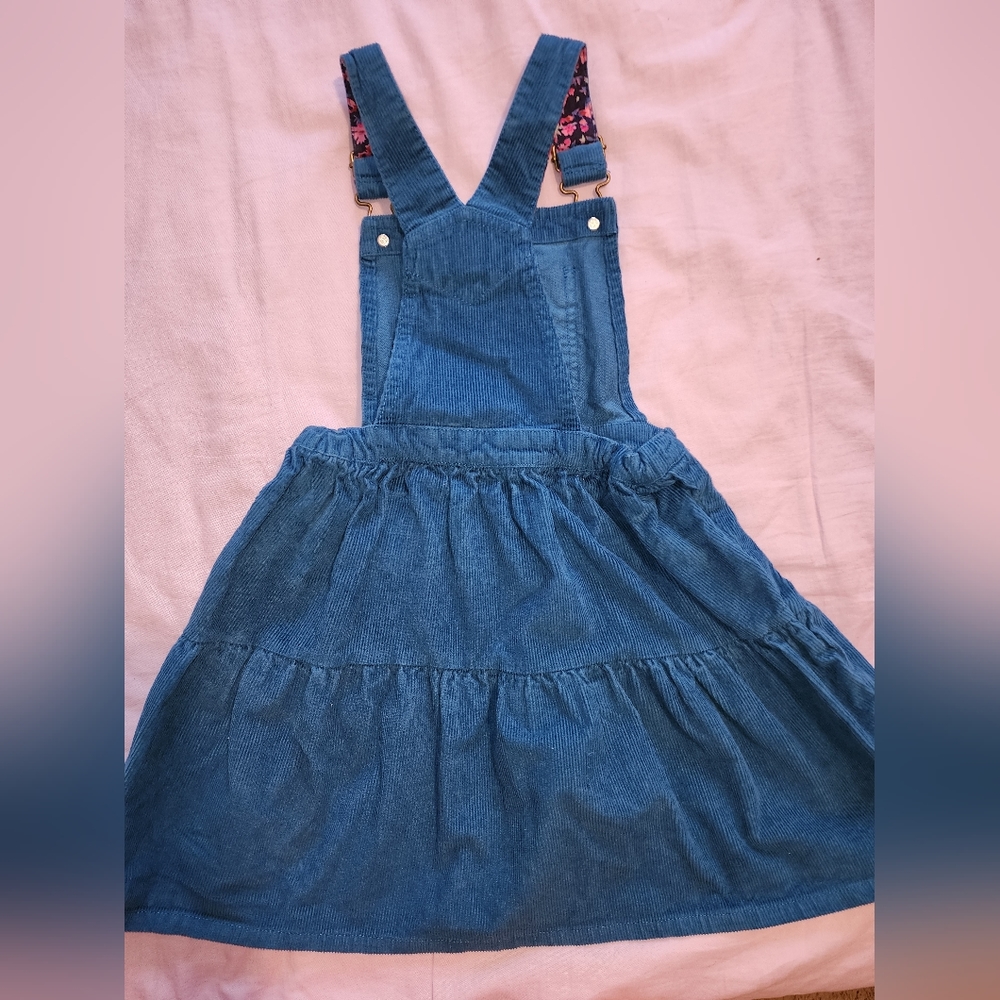 Joules girl's corduroy pinafore dress